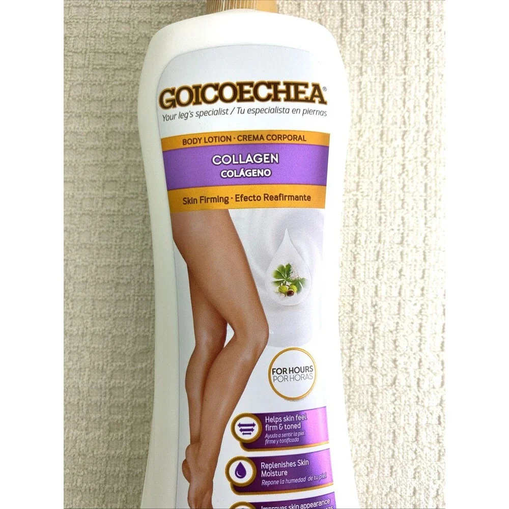 2 Goicoechea Collagen Skin Firming Body Lotion 13.5oz Moisture Varicos Vein Area